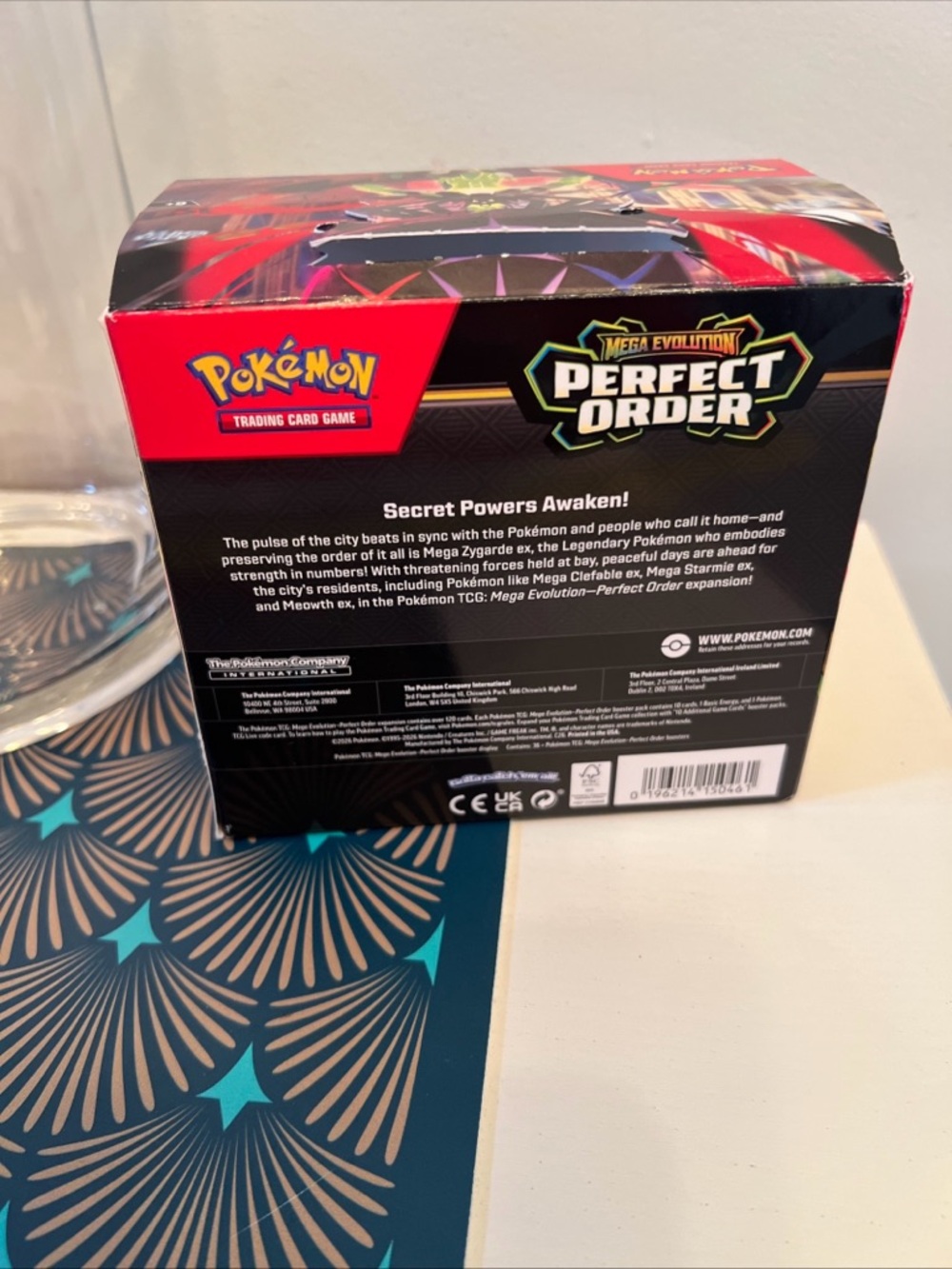Pokémon TCG: Mega Evolution Perfect Order Booster Box - Black & Red